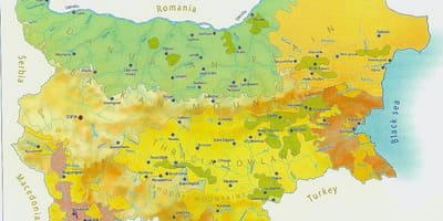 Карта Бугарске клима
