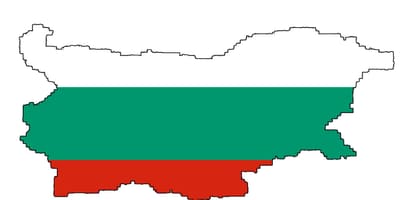 Застава Бугарске на мапи 