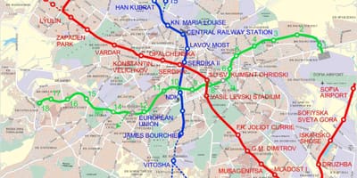 Бугарска Карта метро