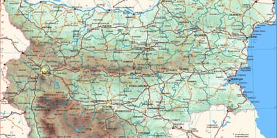 Карта бугарске обале
