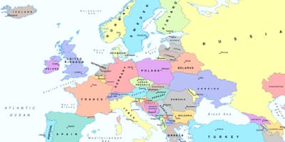 На мапи Европе у Бугарској