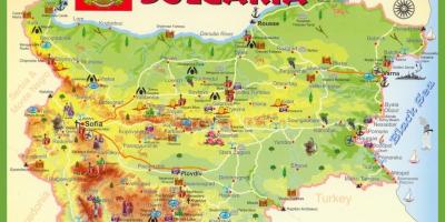 Бугарска знаменитости карта