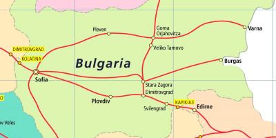 Бугарска возом на мапи